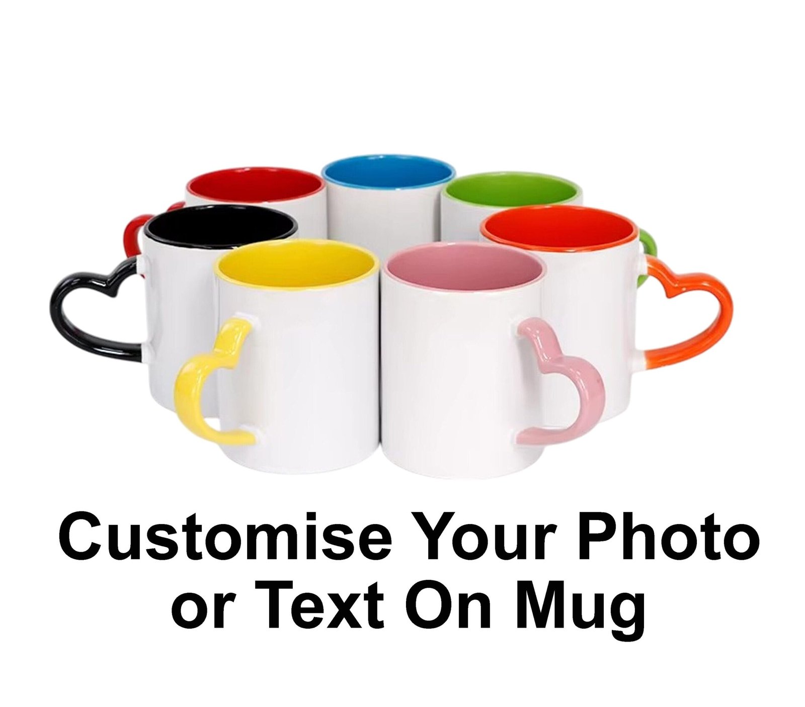 Heart Handle Colour Mug