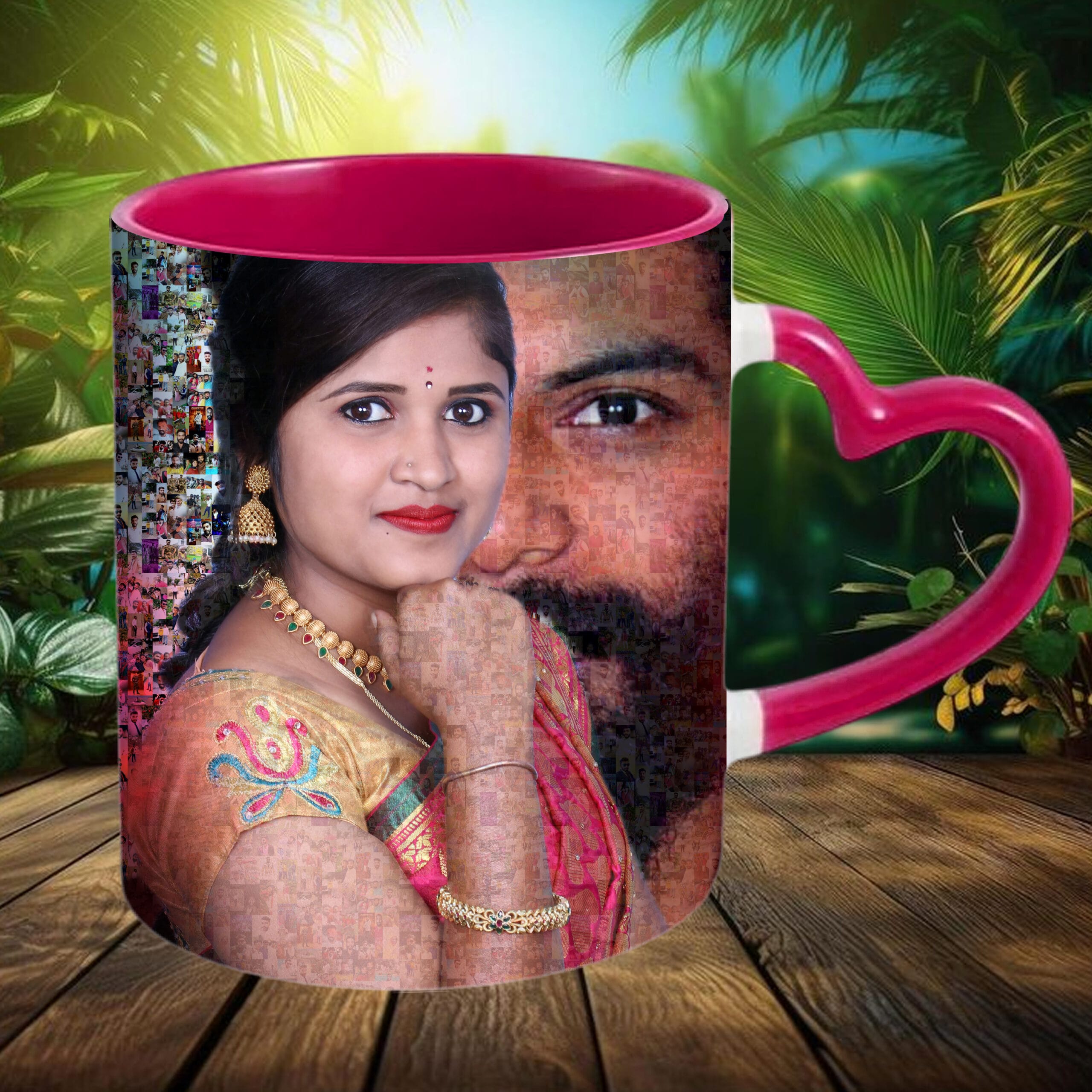 Heart Handle Colour Mug - Image 12