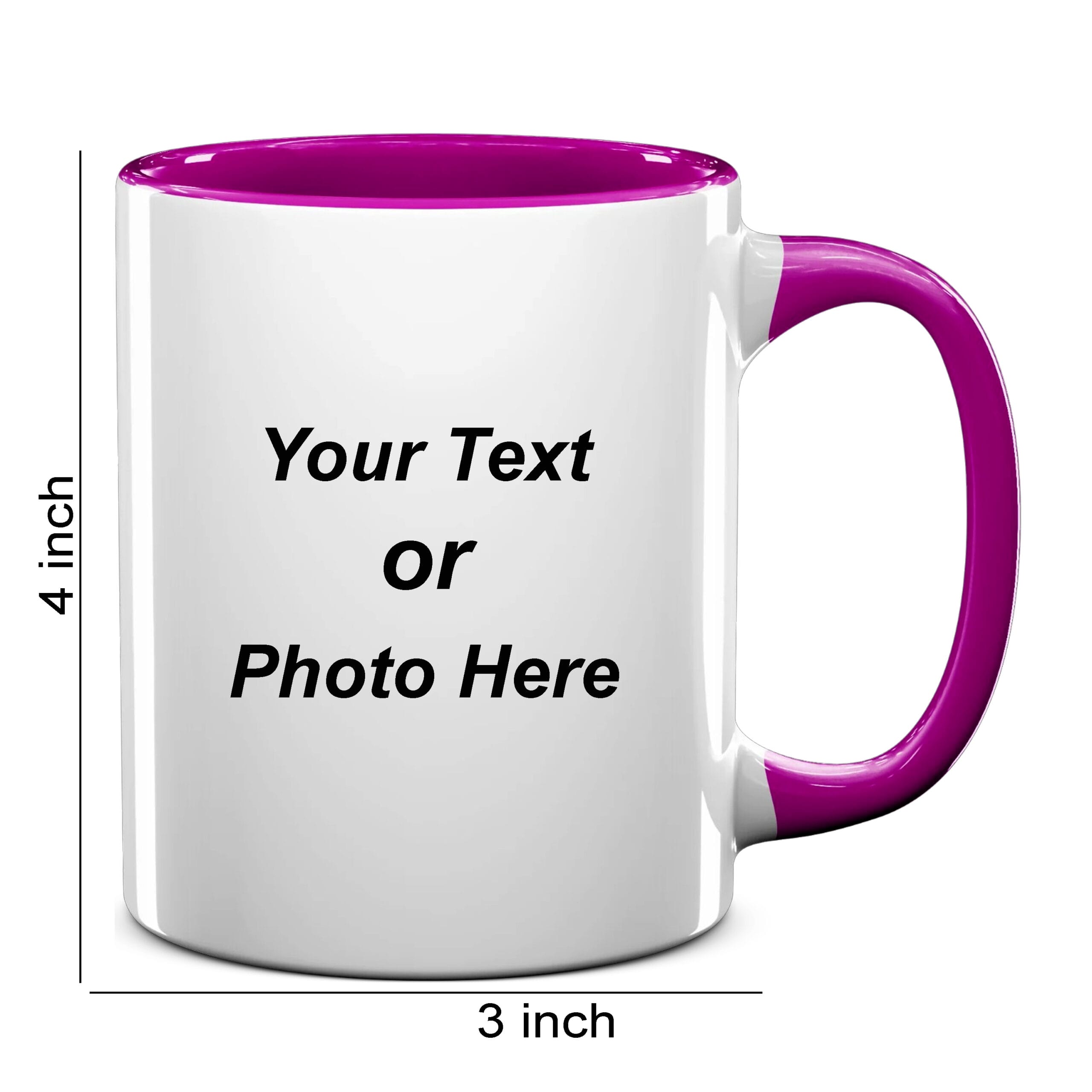 Pink Colour Mug - Image 4