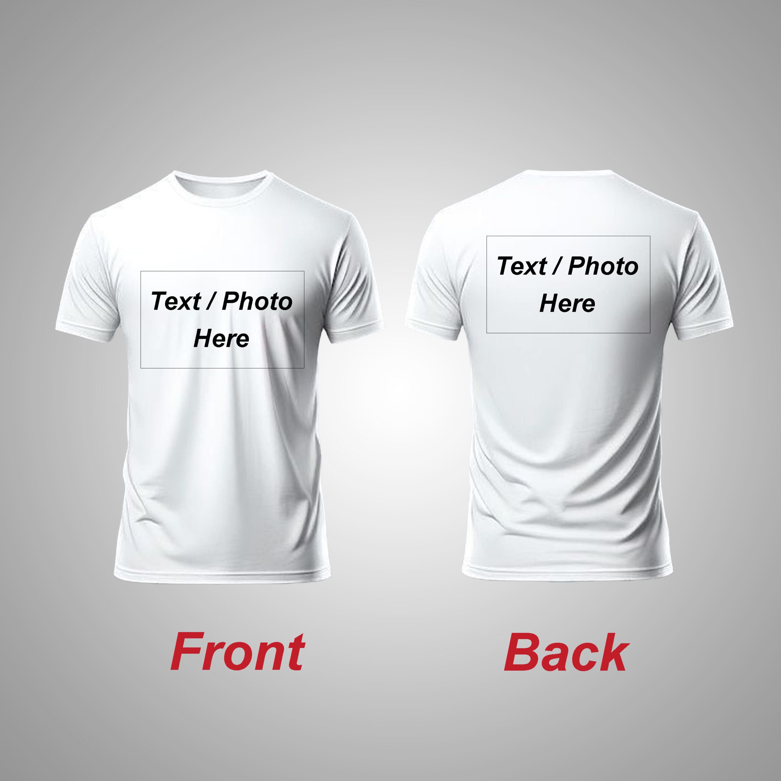 White Colour Round Neck T-Shirt For Men - Image 4