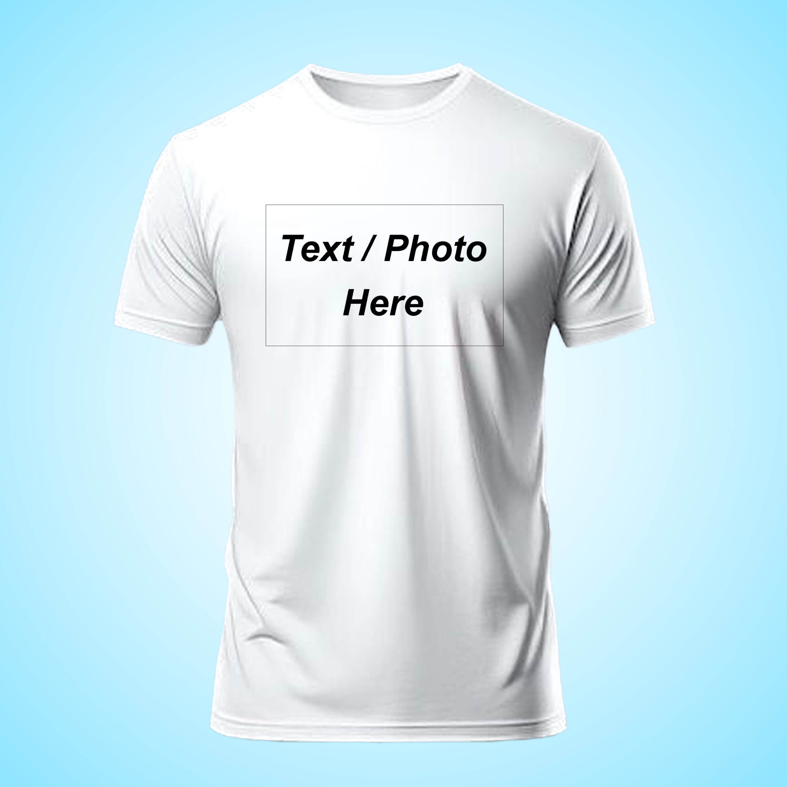 White Colour Round Neck T-Shirt For Men - Image 7