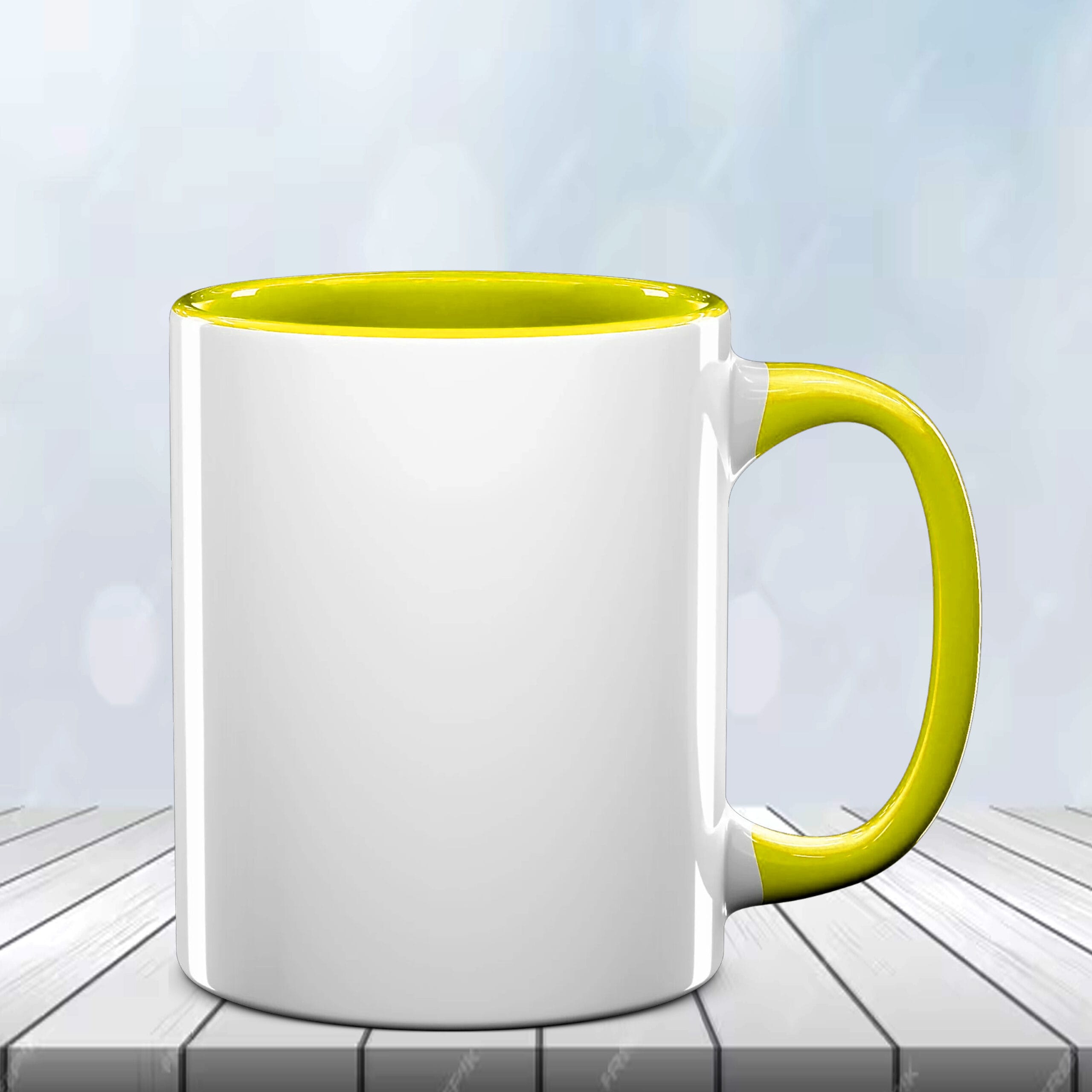 Yellow Colour Mug - Image 3