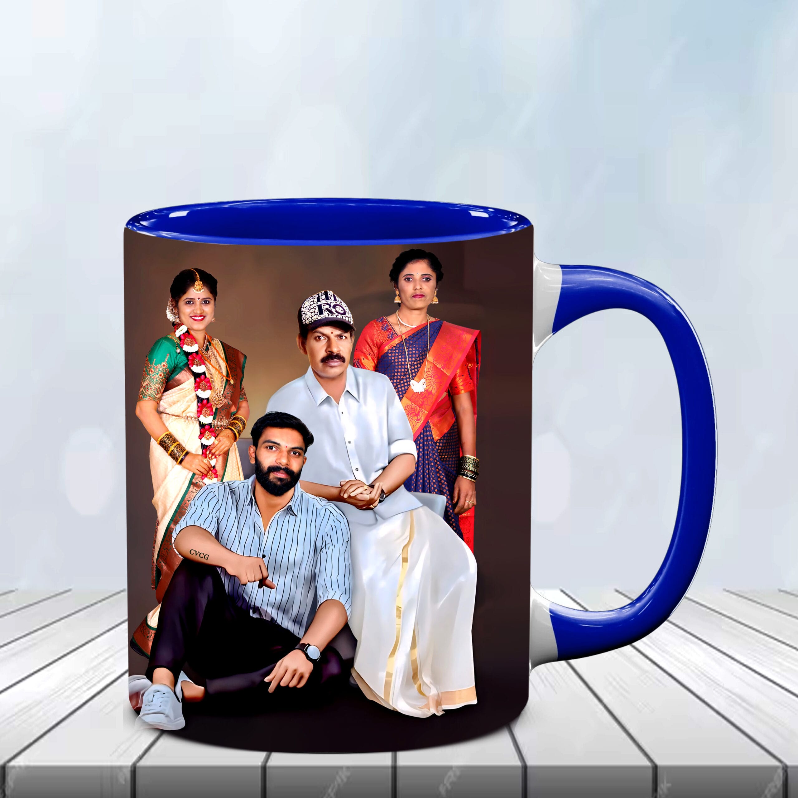 Blue Colour Mug - Image 2