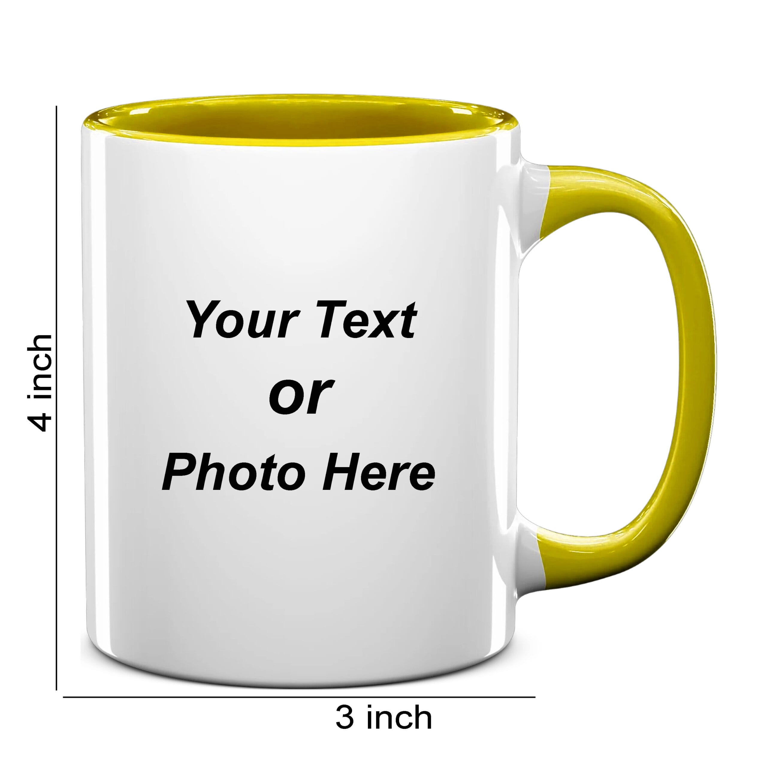 Yellow Colour Mug - Image 2