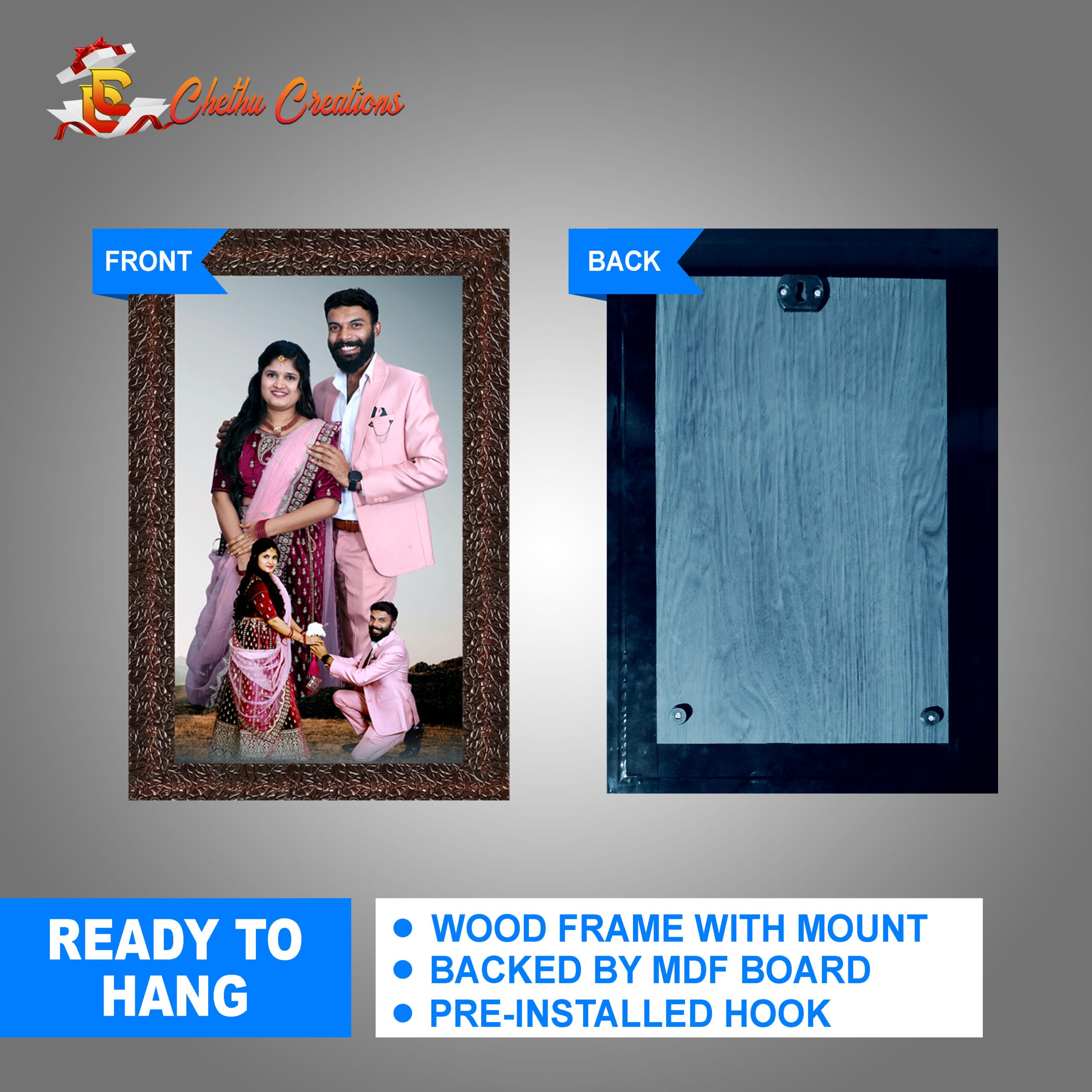 8X12 Personalised Photo Frame - Image 4