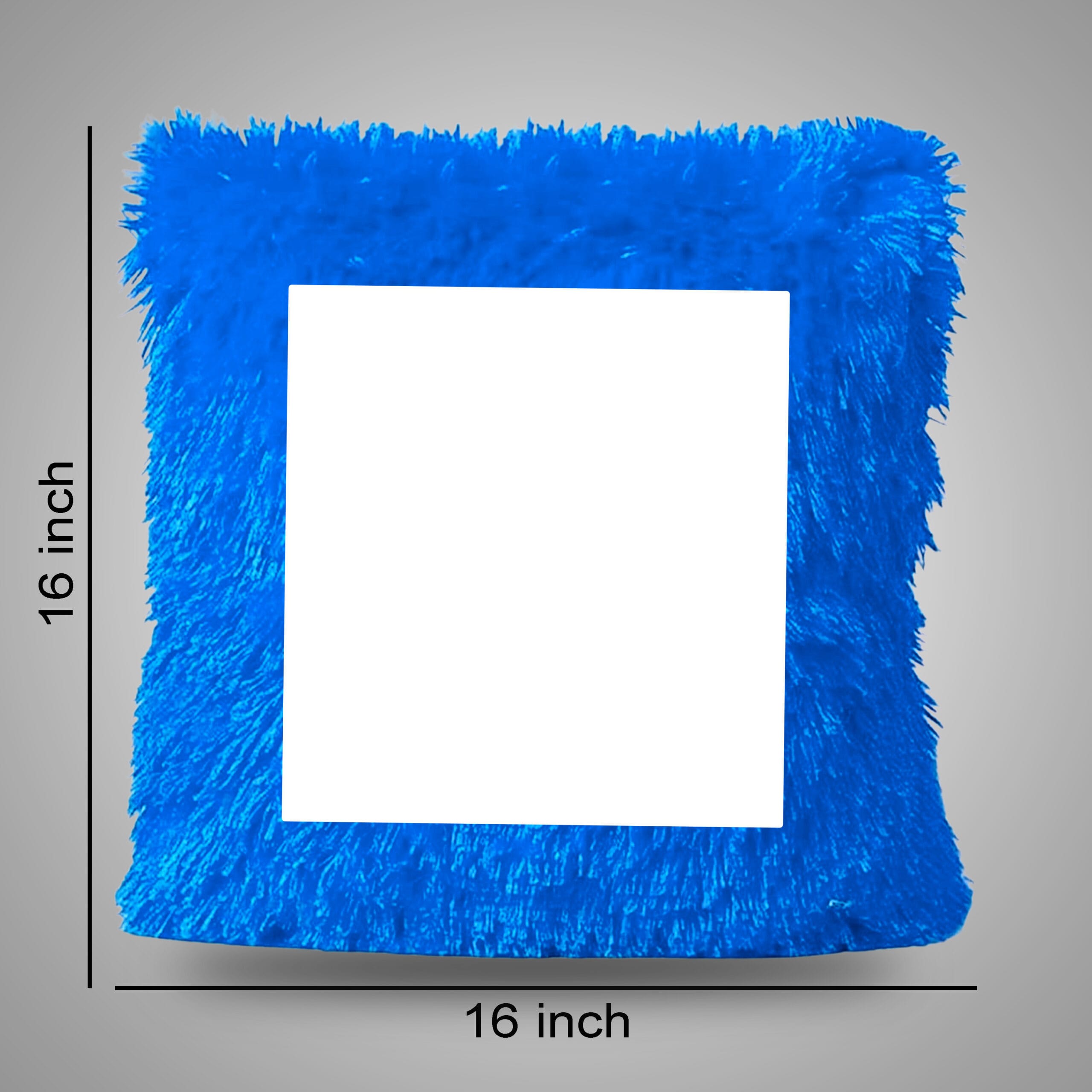 Personalized Photo Square Fur Pillow - Image 3