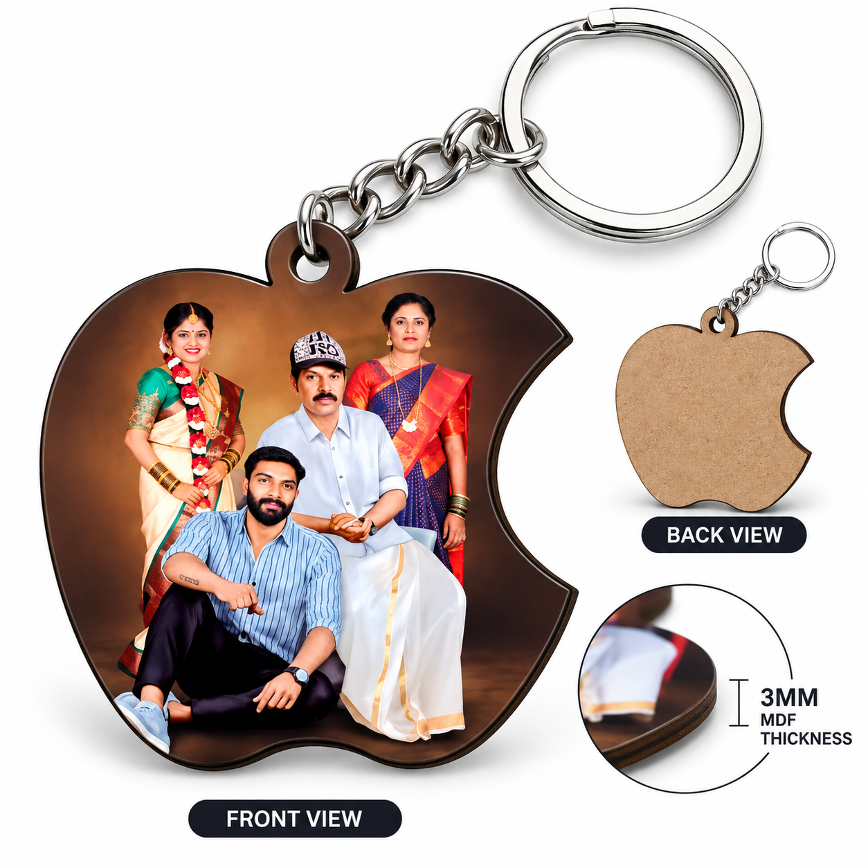 Apple Personalized Photo Keychain