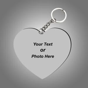 Heart Personalized Photo Keychain