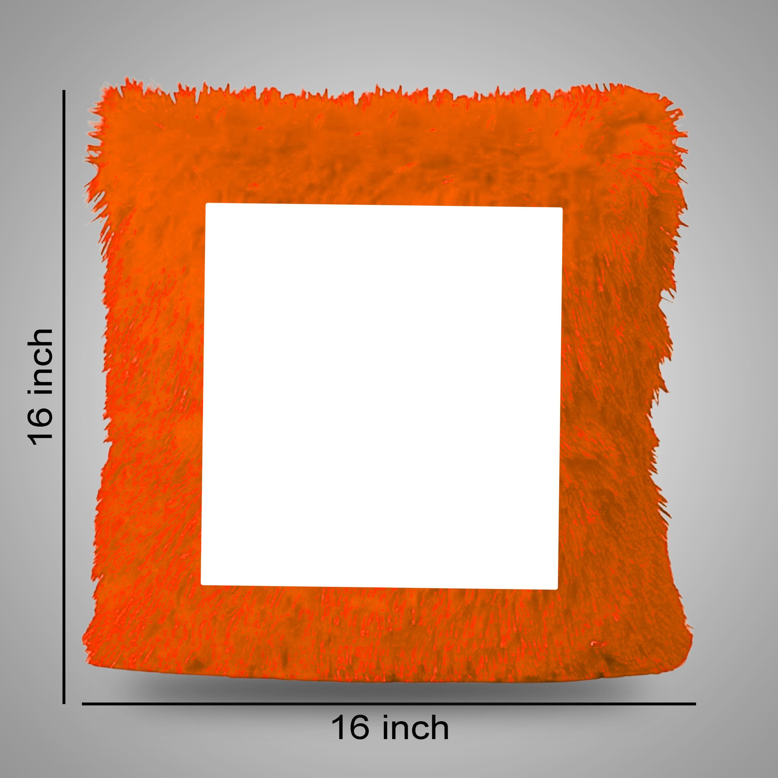 Personalized Photo Square Fur Pillow - Image 3