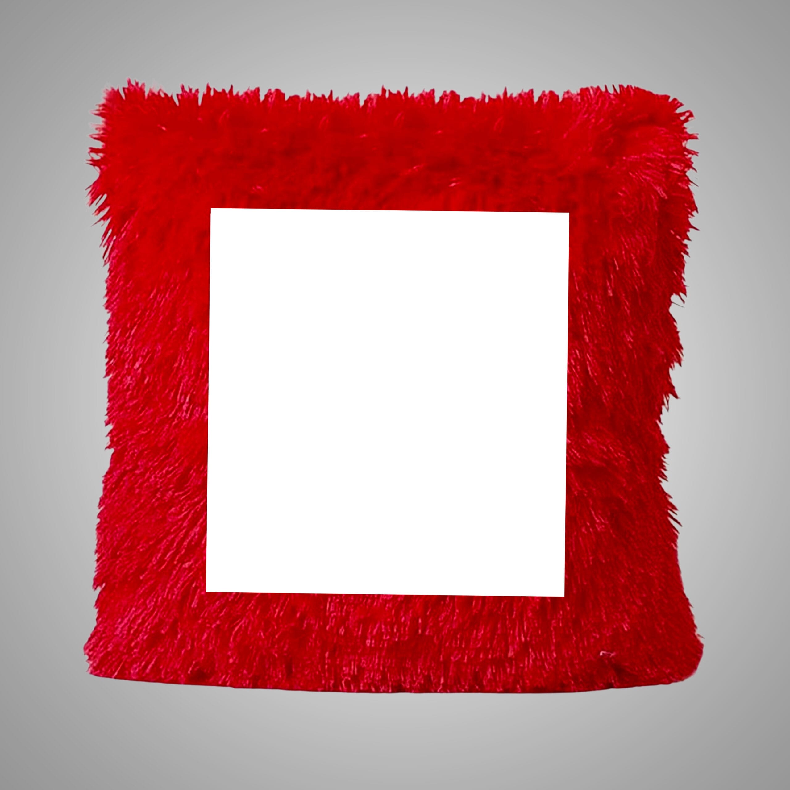 Personalized Photo Square Fur Pillow - Image 4