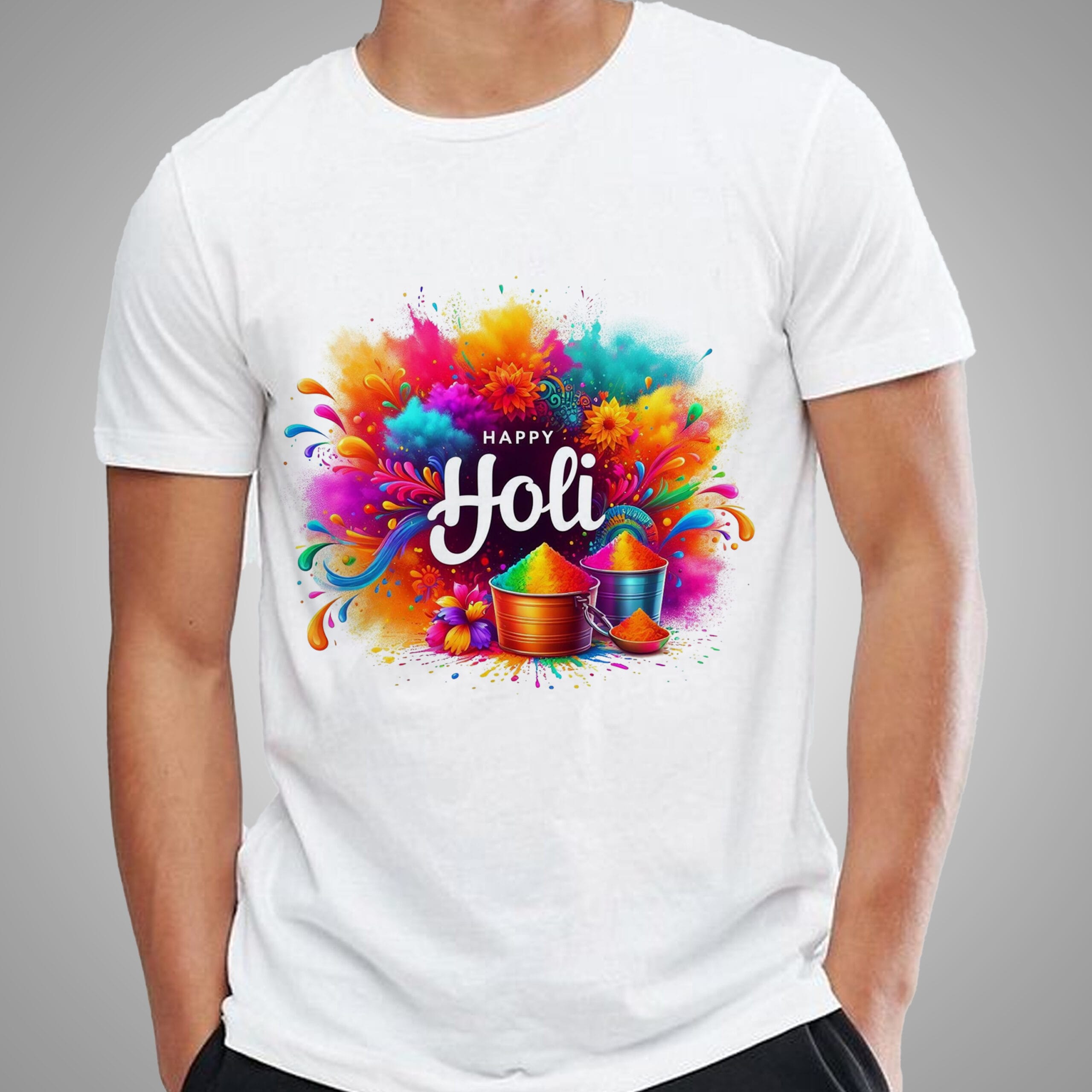 Holi T-Shirt For Men and Women - Image 3