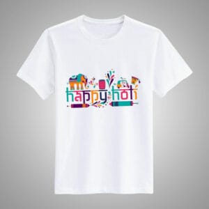 Happy Holi T-Shirt For Men and Women