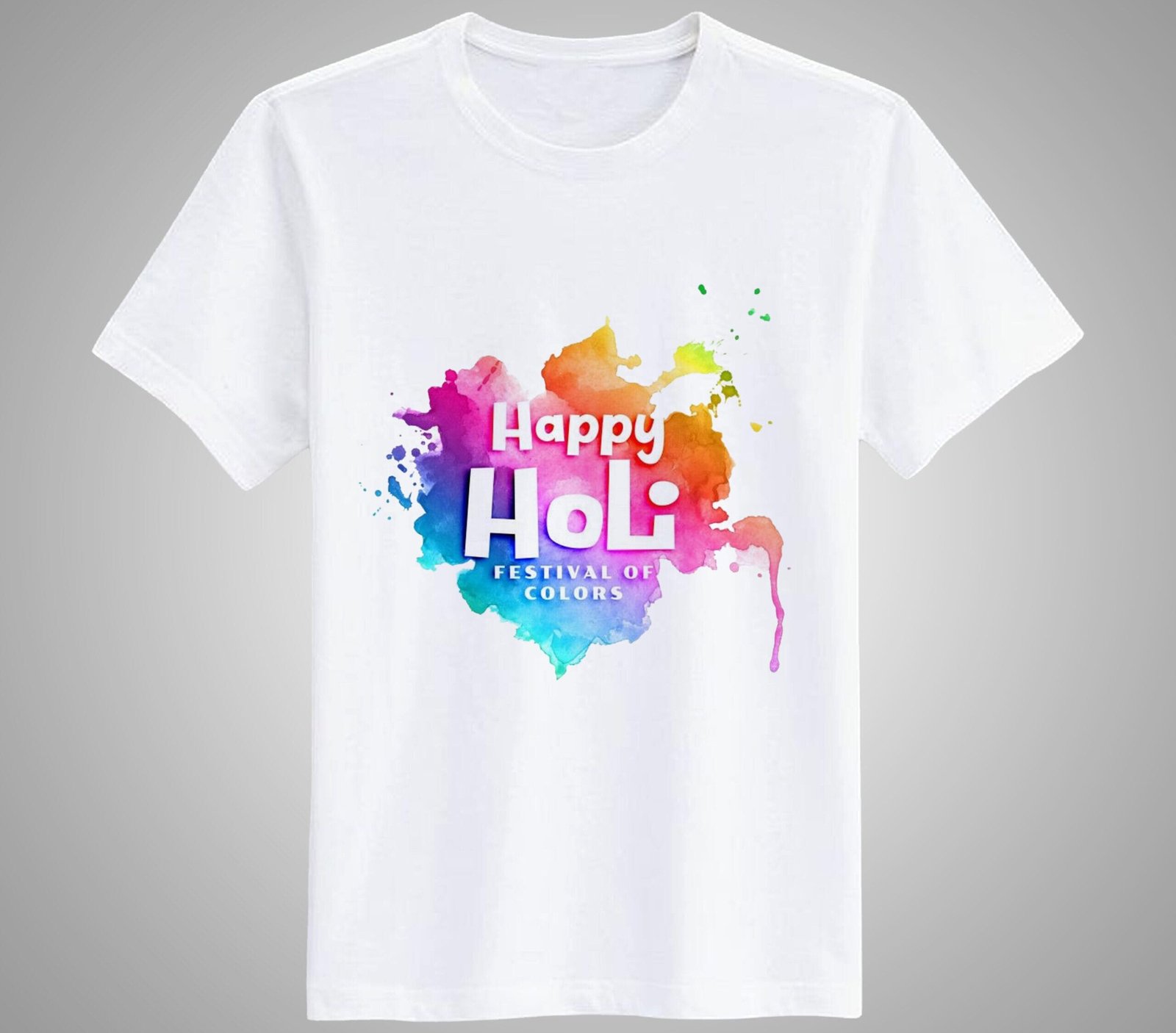 Happy Holi T-Shirt For Men and Women