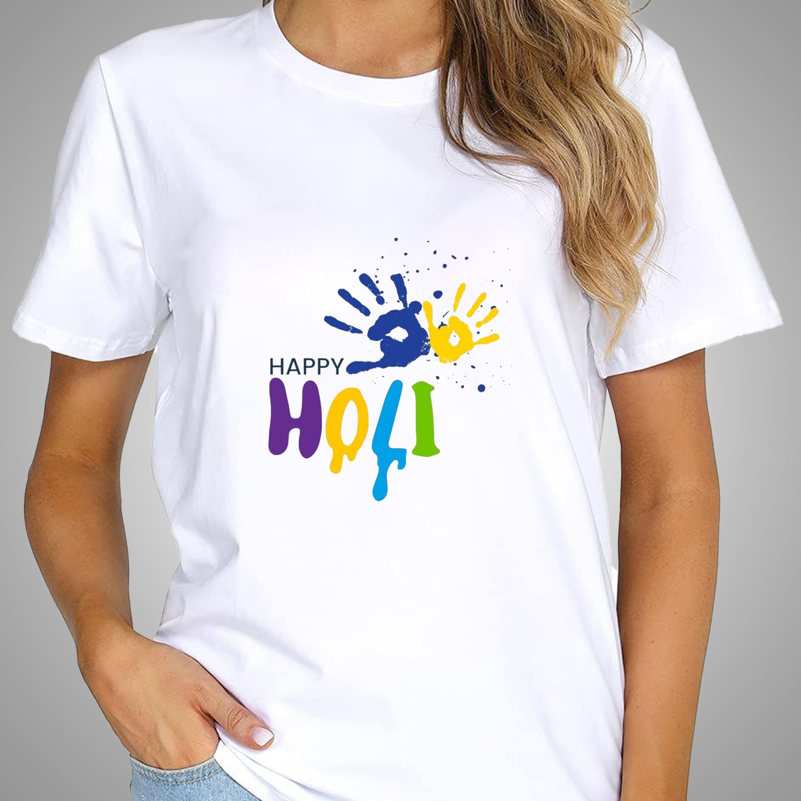 Happy Holi T-Shirt For Men and Women - Image 5