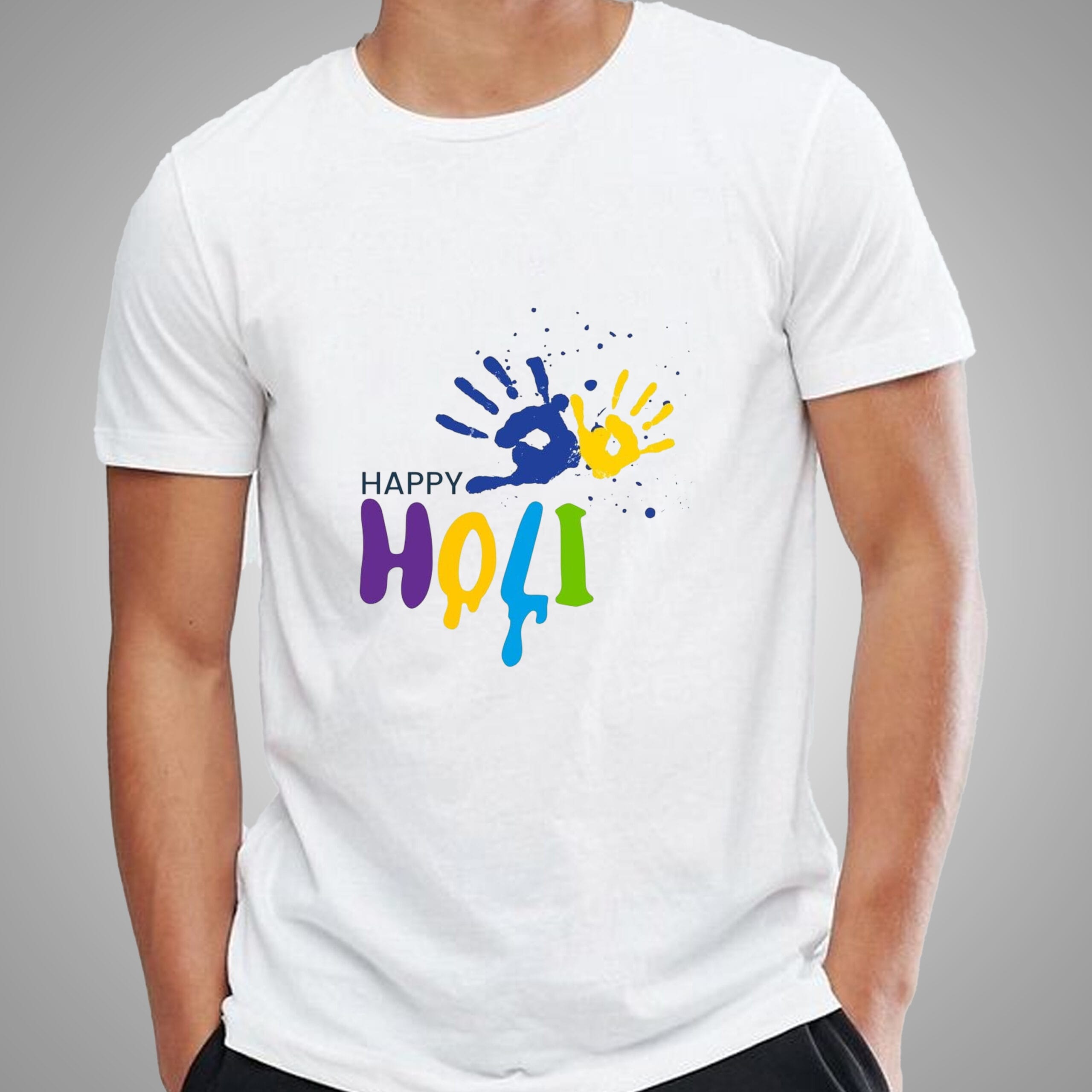 Happy Holi T-Shirt For Men and Women