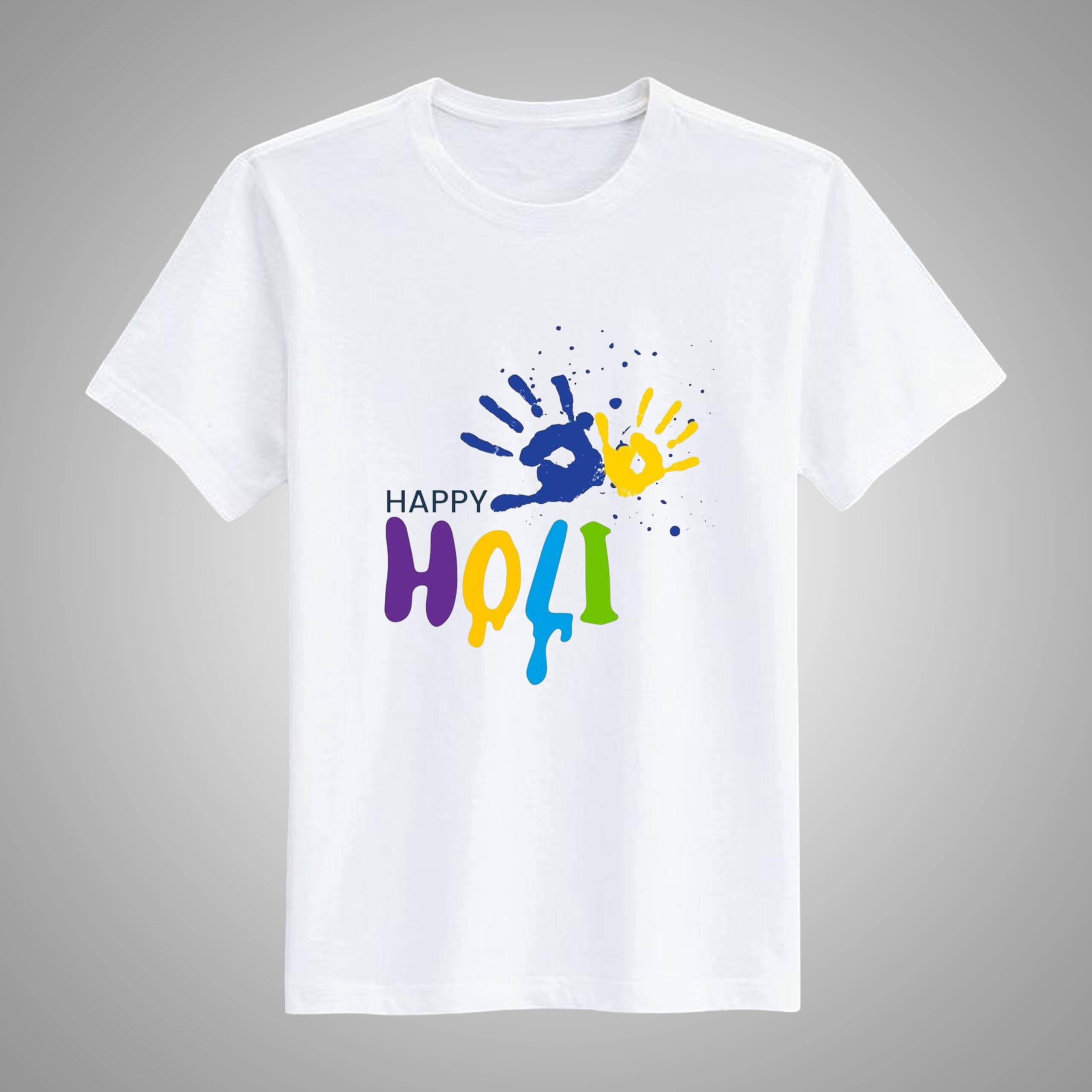 Happy Holi T-Shirt For Men and Women - Image 3