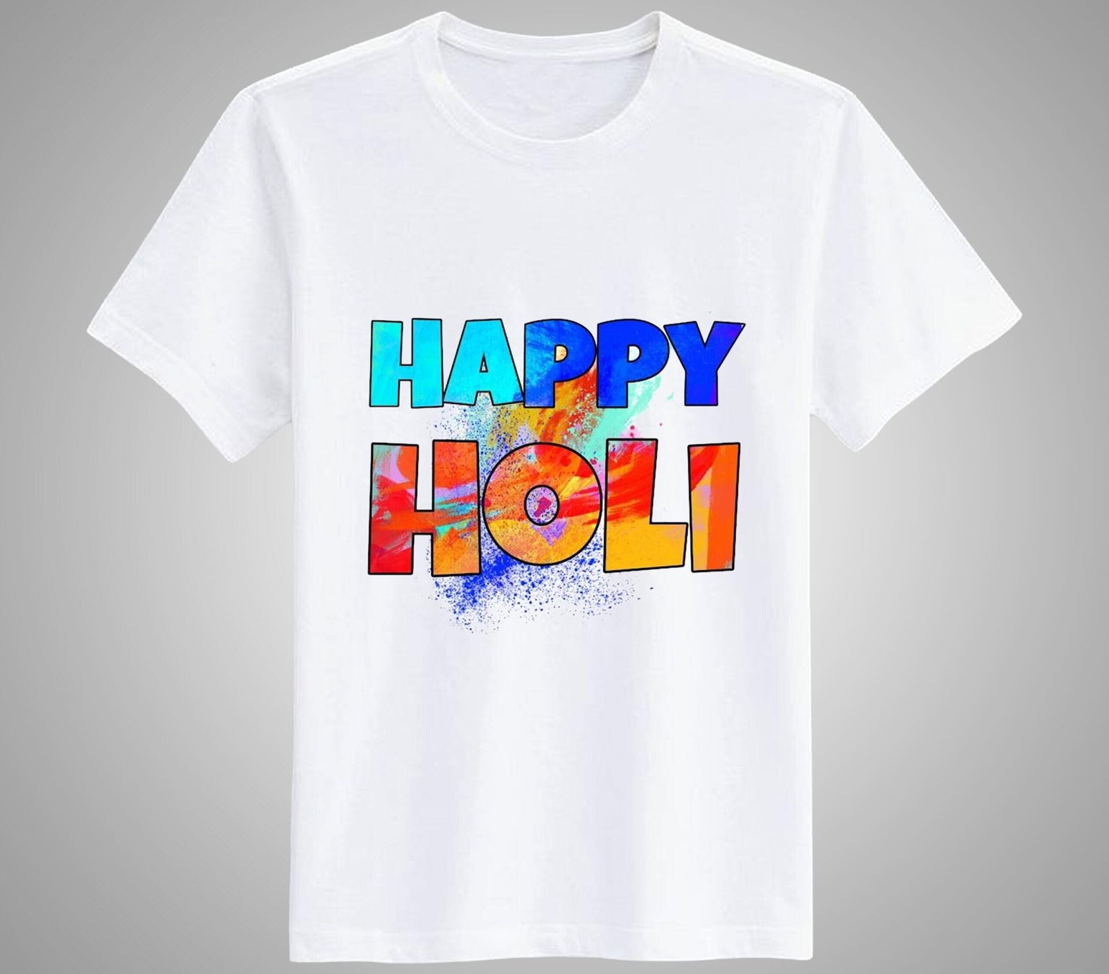 Happy Holi T-Shirt For Men and Women
