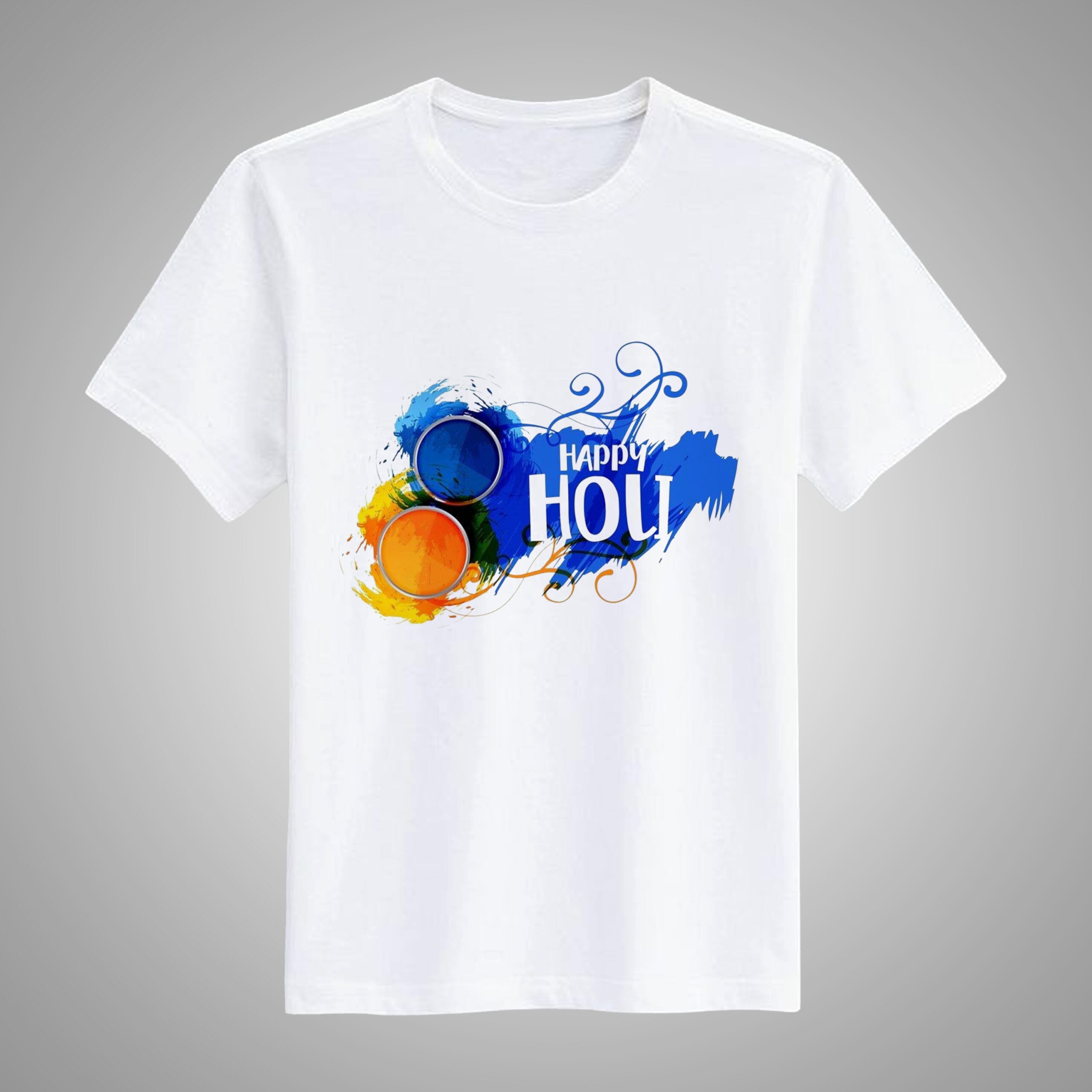 Happy Holi T-Shirt For Men and Women
