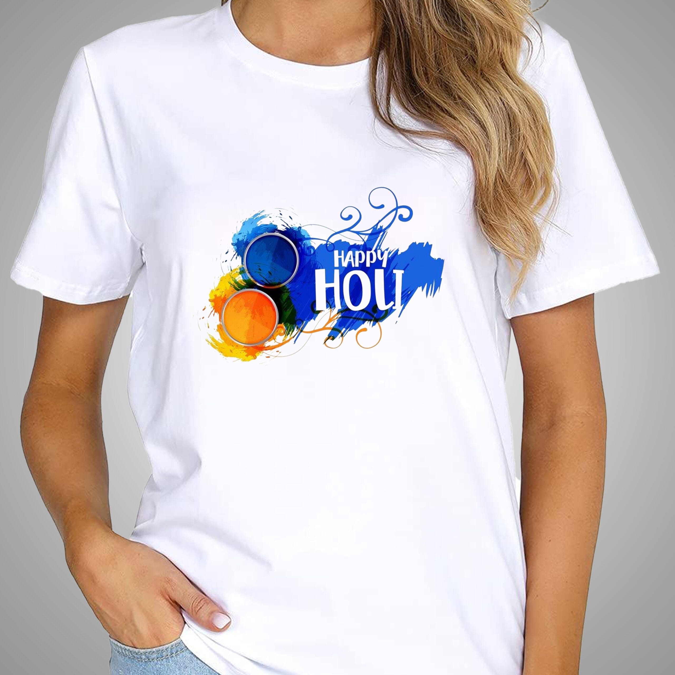 Happy Holi T-Shirt For Men and Women - Image 4