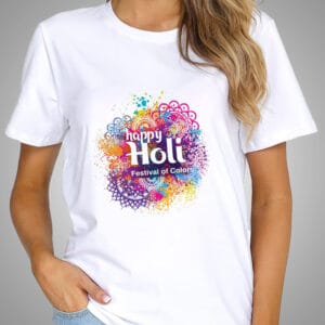 Happy Holi T-Shirt For Men and Women