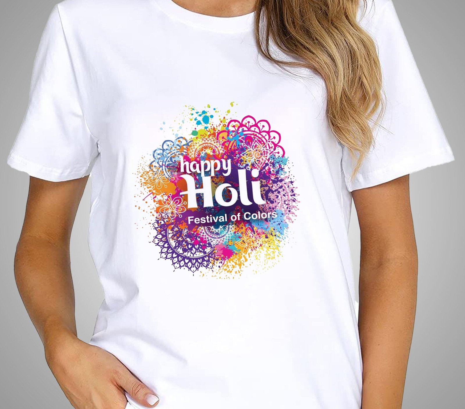 Happy Holi T-Shirt For Men and Women