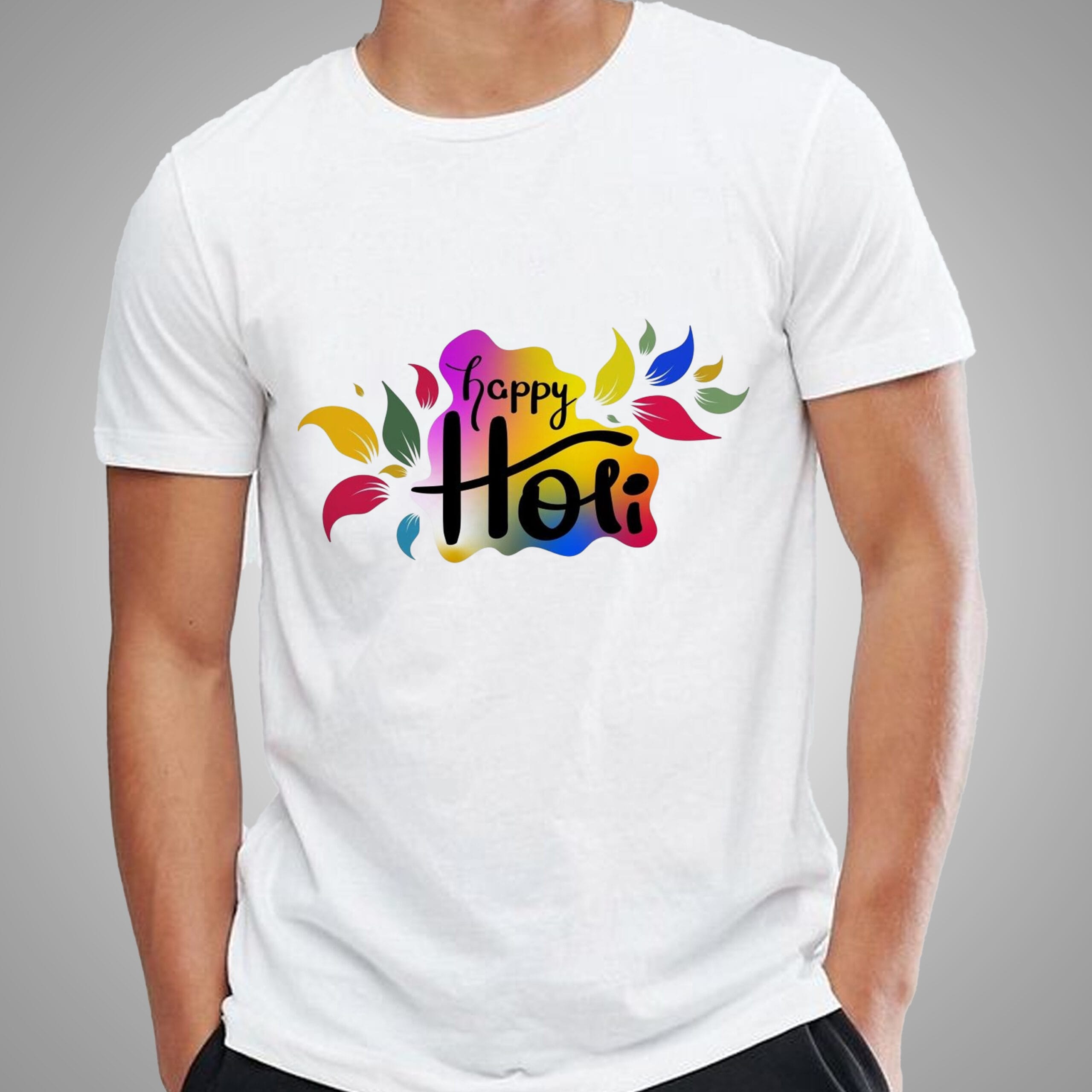 Happy Holi T-Shirt For Men and Women - Image 5
