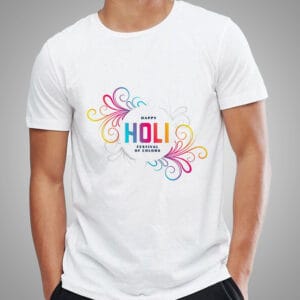 Happy Holi T-Shirt For Men and Women
