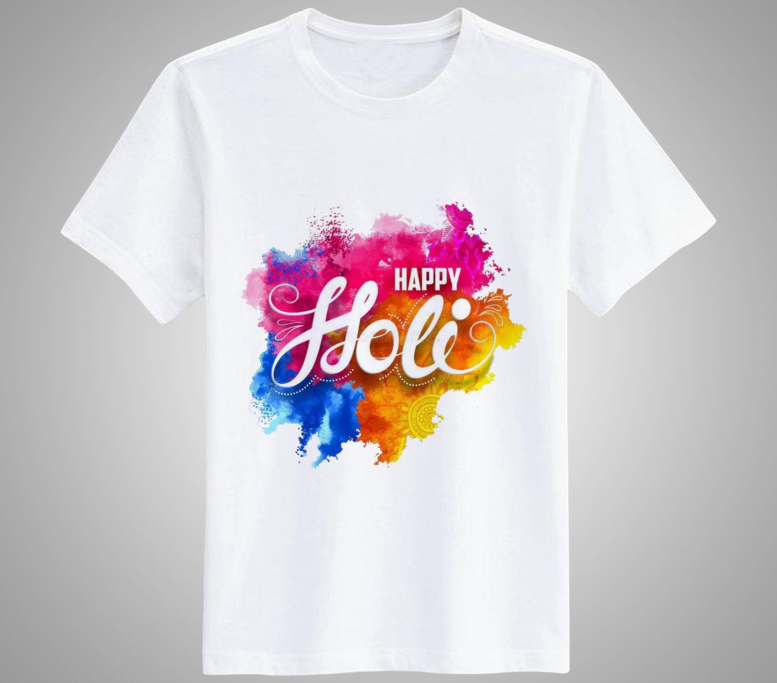 Happy Holi T-Shirt For Men and Women