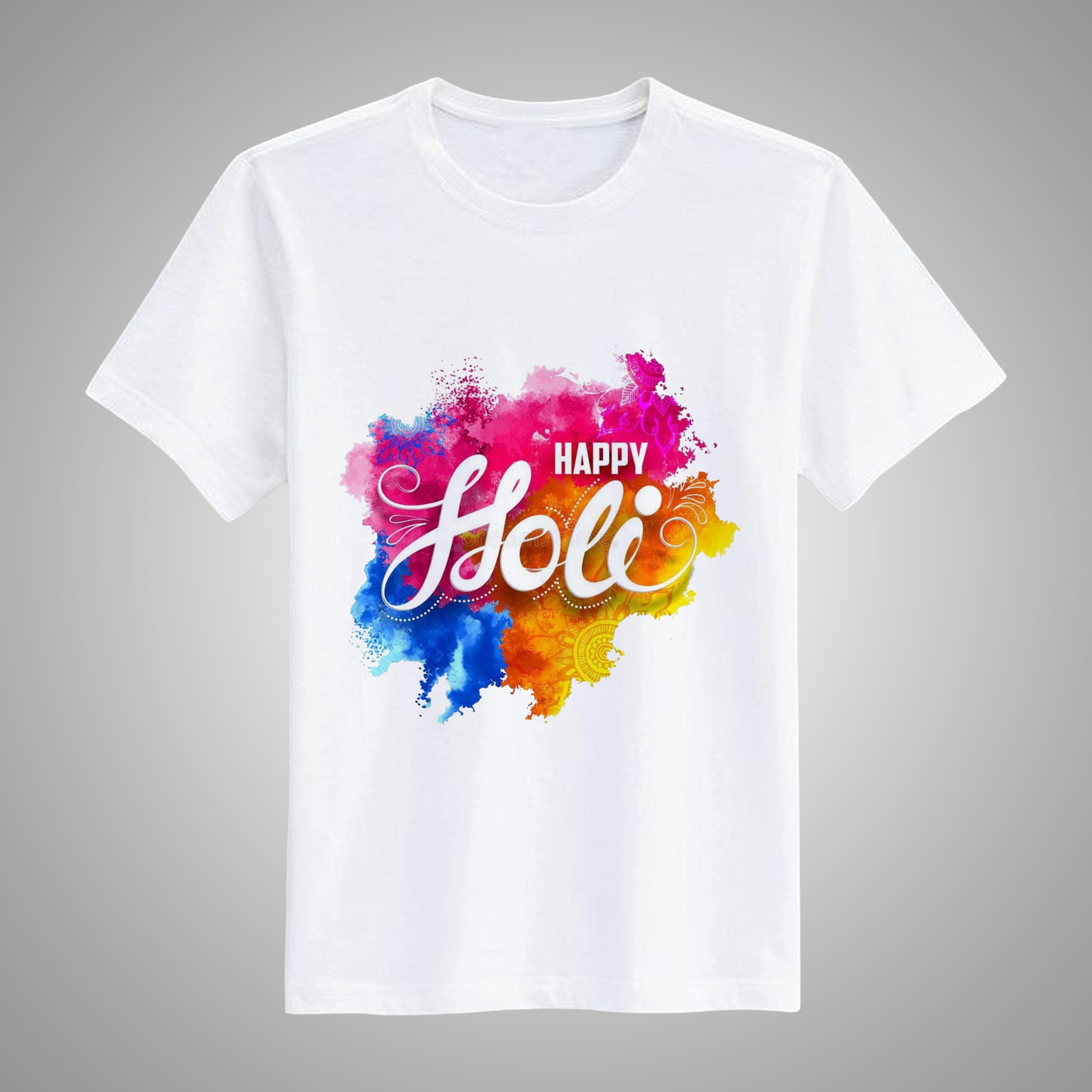 Happy Holi T-Shirt For Men and Women