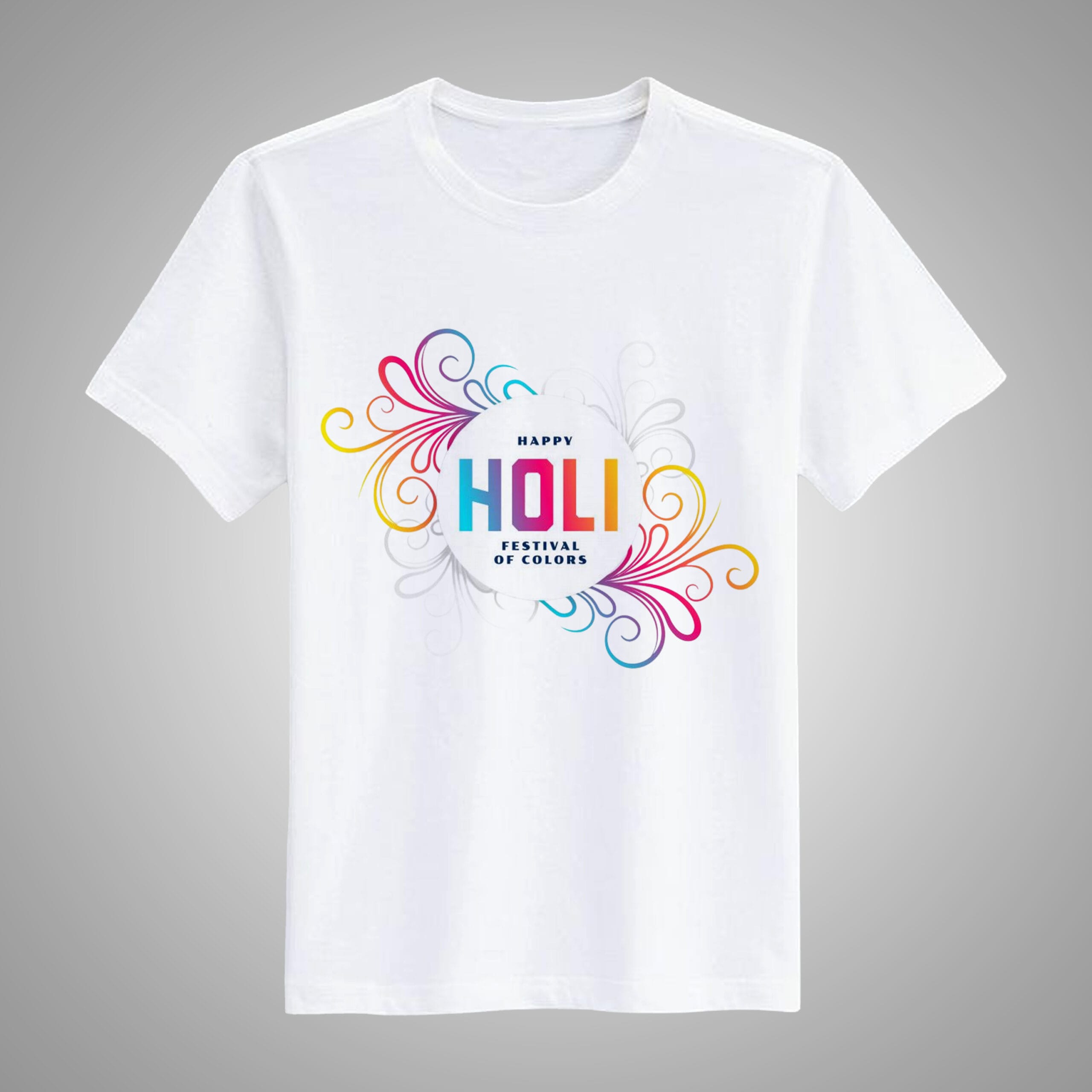 Happy Holi T-Shirt For Men and Women - Image 3